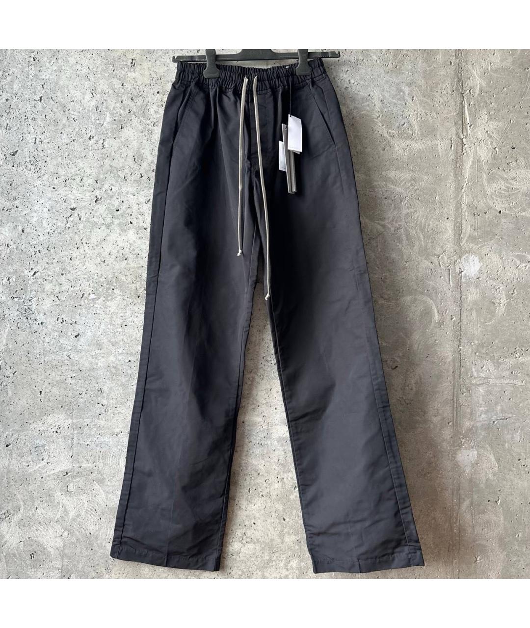 RICK OWENS Черные повседневные брюки, фото 9
