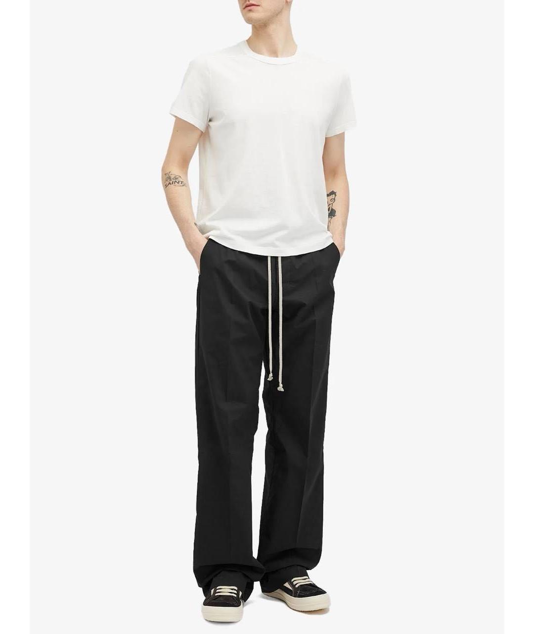 RICK OWENS Черные повседневные брюки, фото 3