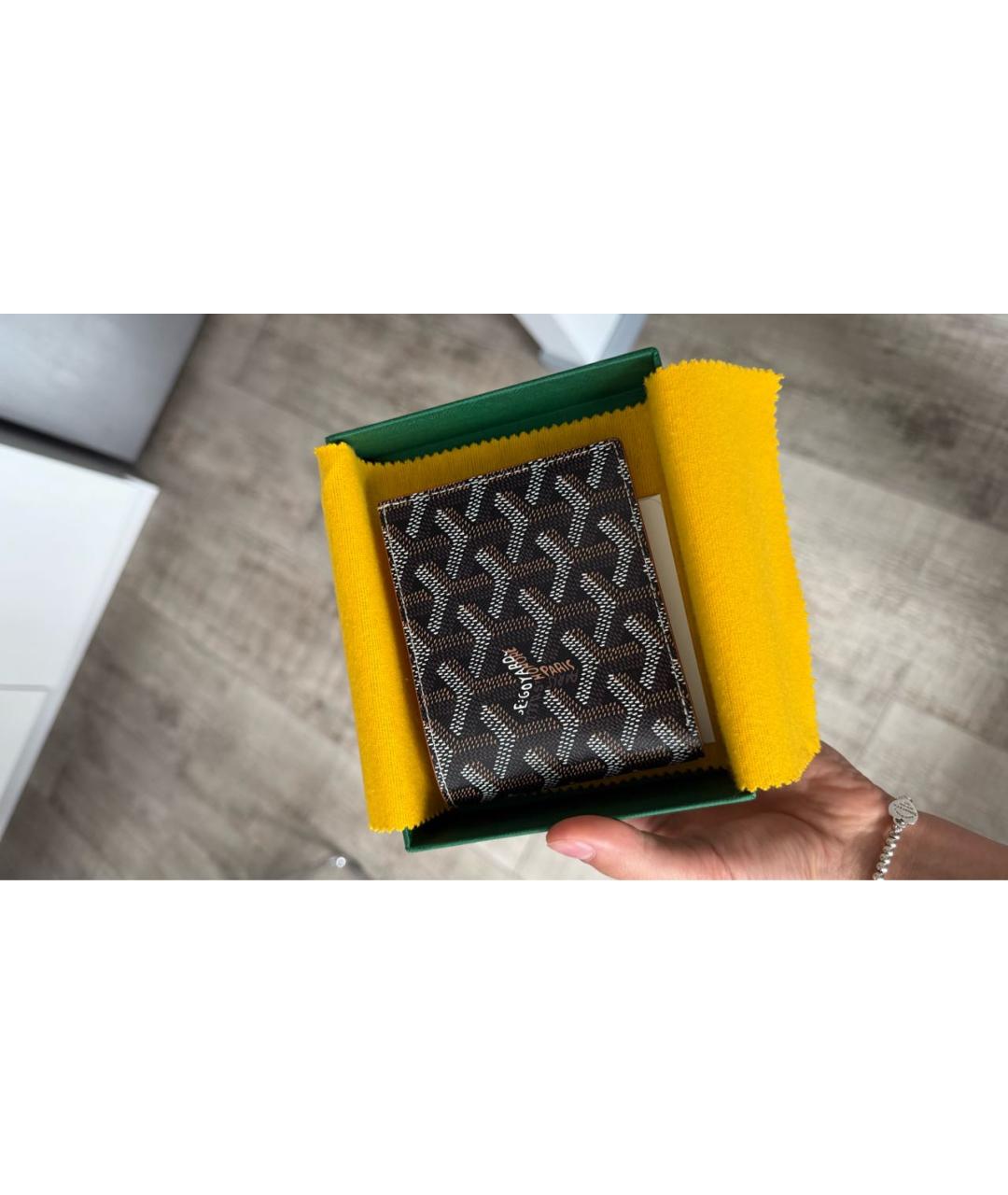 GOYARD Коричневый кошелек, фото 5