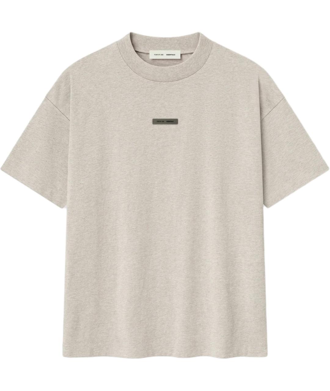 FEAR OF GOD ESSENTIALS Серая хлопковая футболка, фото 1