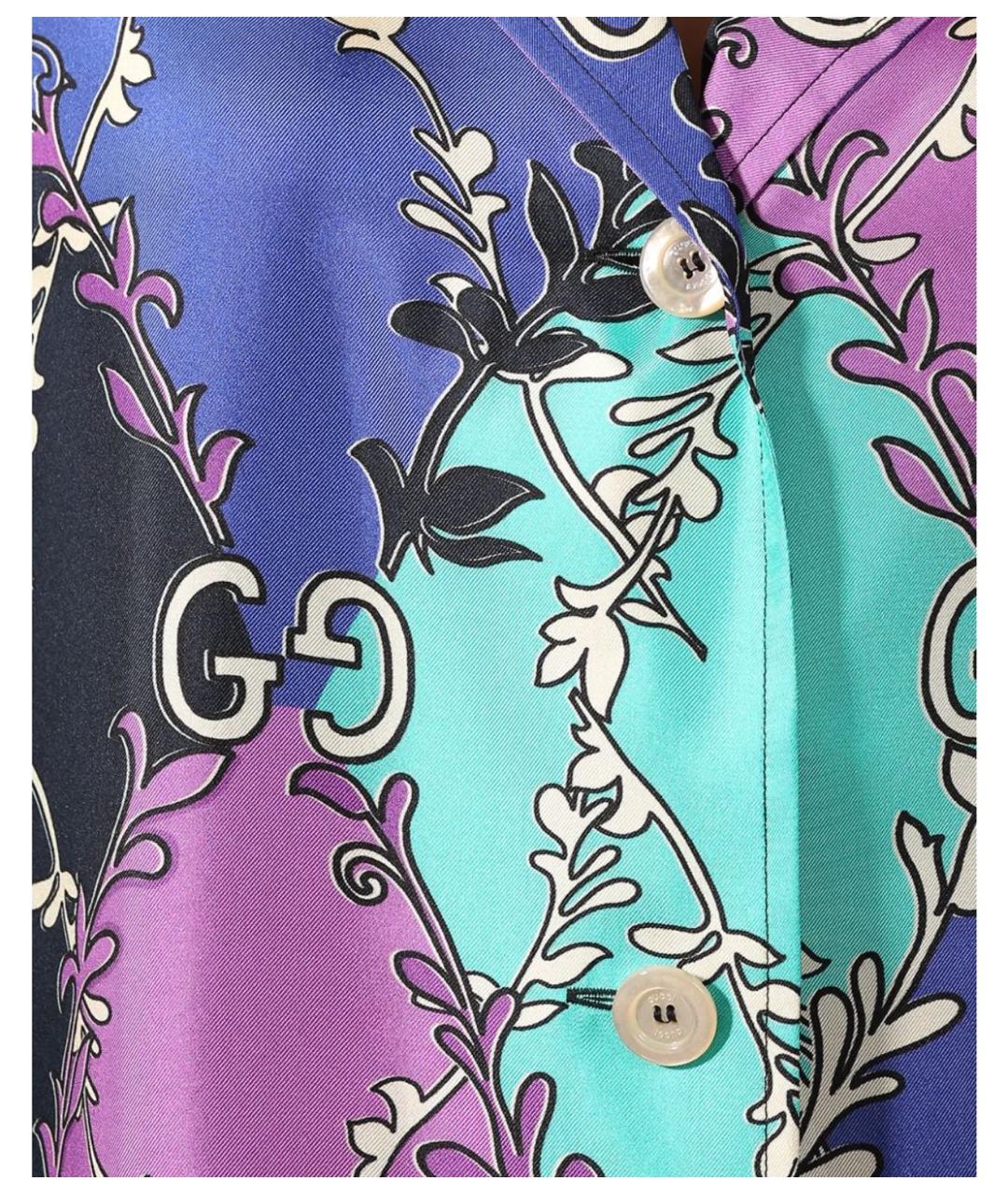 GUCCI Мульти шелковая рубашка, фото 3