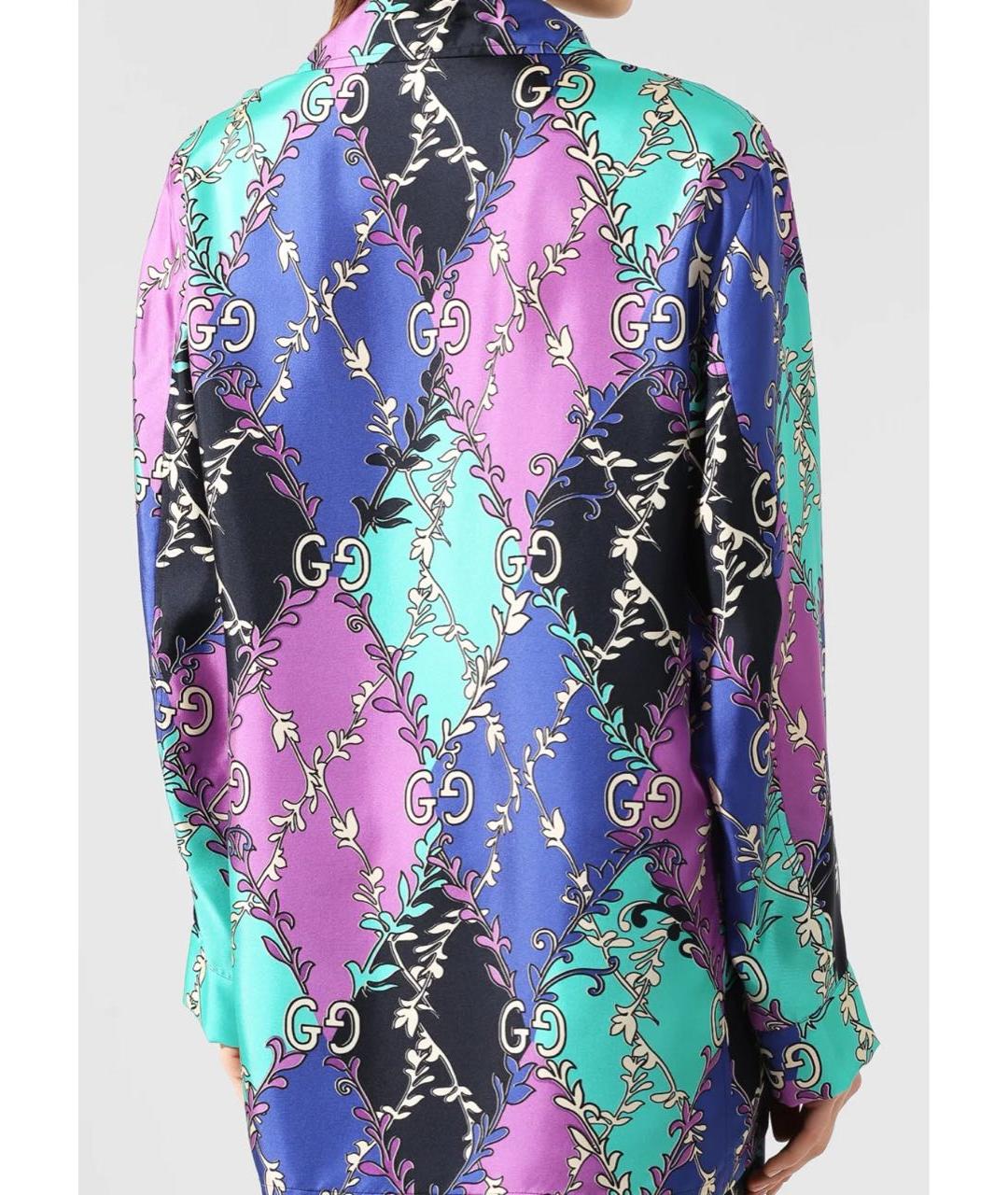 GUCCI Мульти шелковая рубашка, фото 2