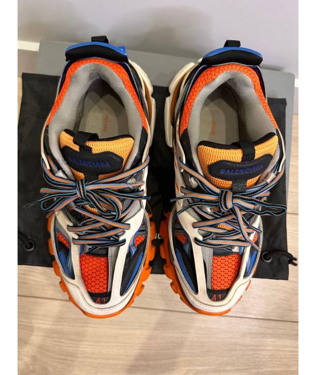 BALENCIAGA Белые текстильные низкие кроссовки / кеды, фото 3
