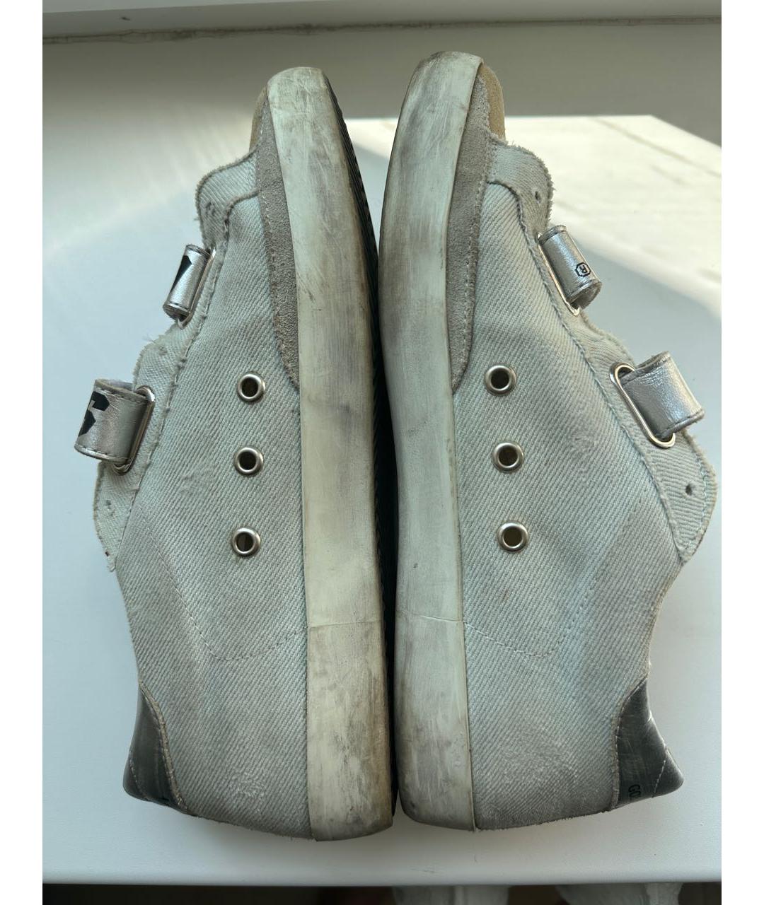 GOLDEN GOOSE DELUXE BRAND Бежевые замшевые кеды, фото 5