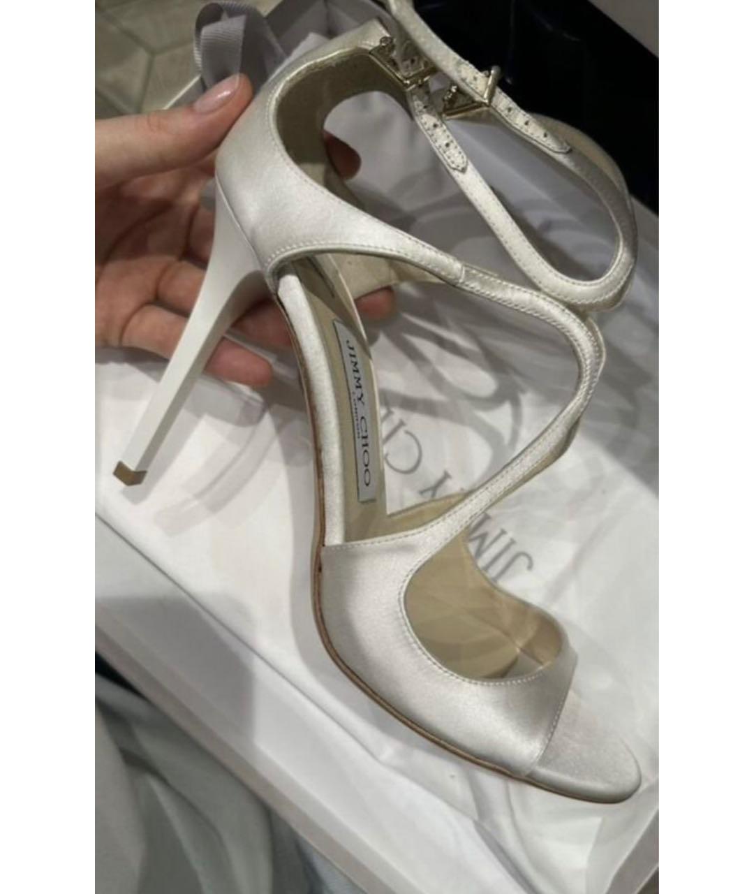 JIMMY CHOO Белые босоножки, фото 2