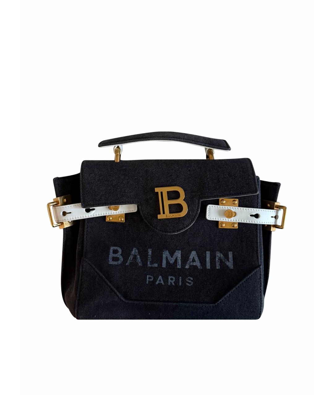BALMAIN Серая деним сумка через плечо, фото 1
