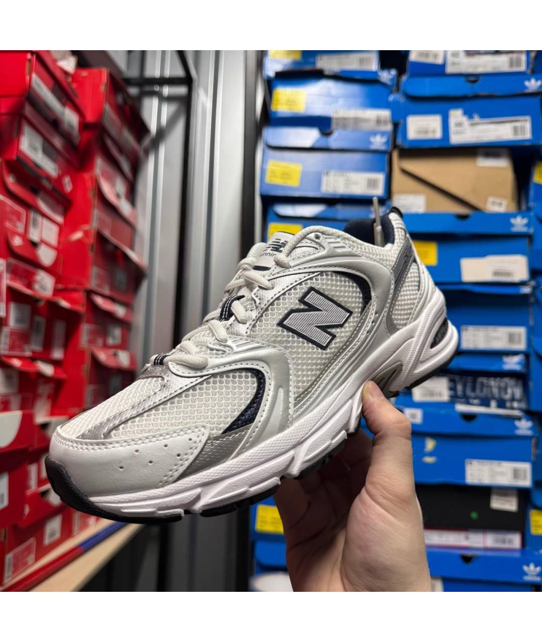 NEW BALANCE Белые низкие кроссовки / кеды, фото 2