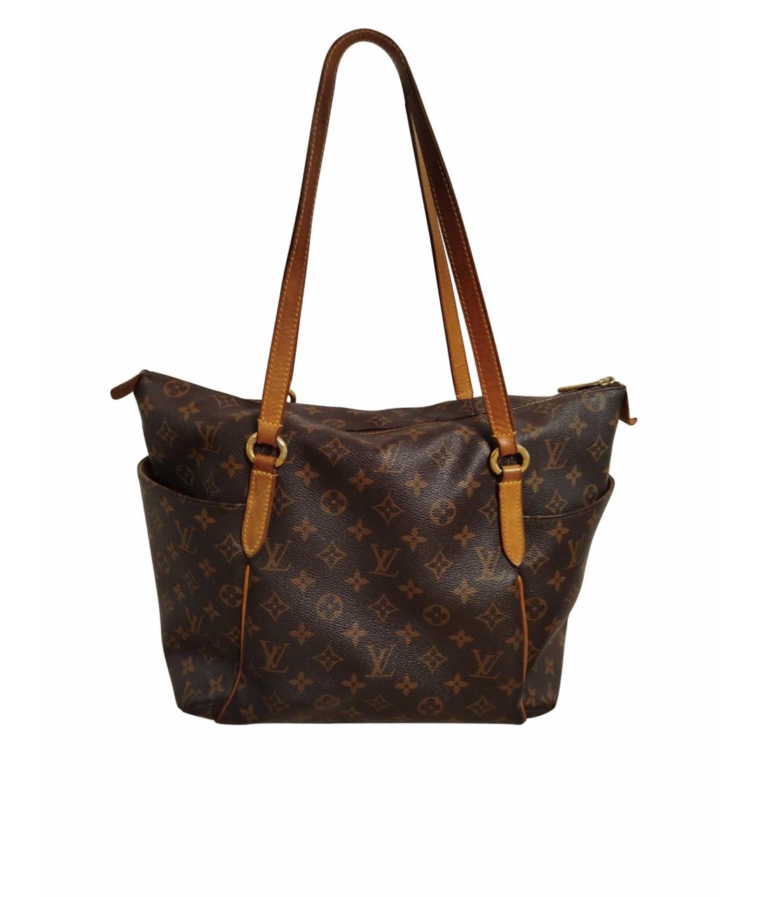 LOUIS VUITTON Коричневая сумка тоут из искусственной кожи, фото 1