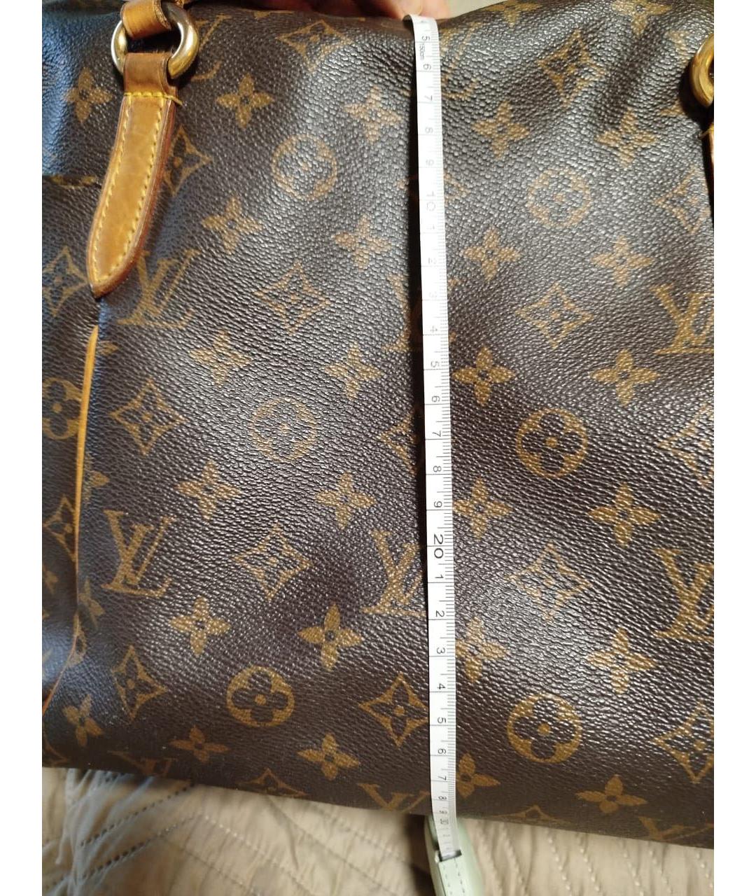 LOUIS VUITTON Коричневая сумка тоут из искусственной кожи, фото 8