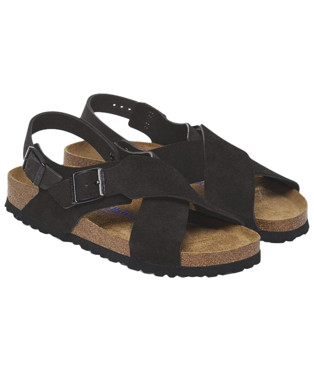 BIRKENSTOCK Черные замшевые сандалии, фото 3