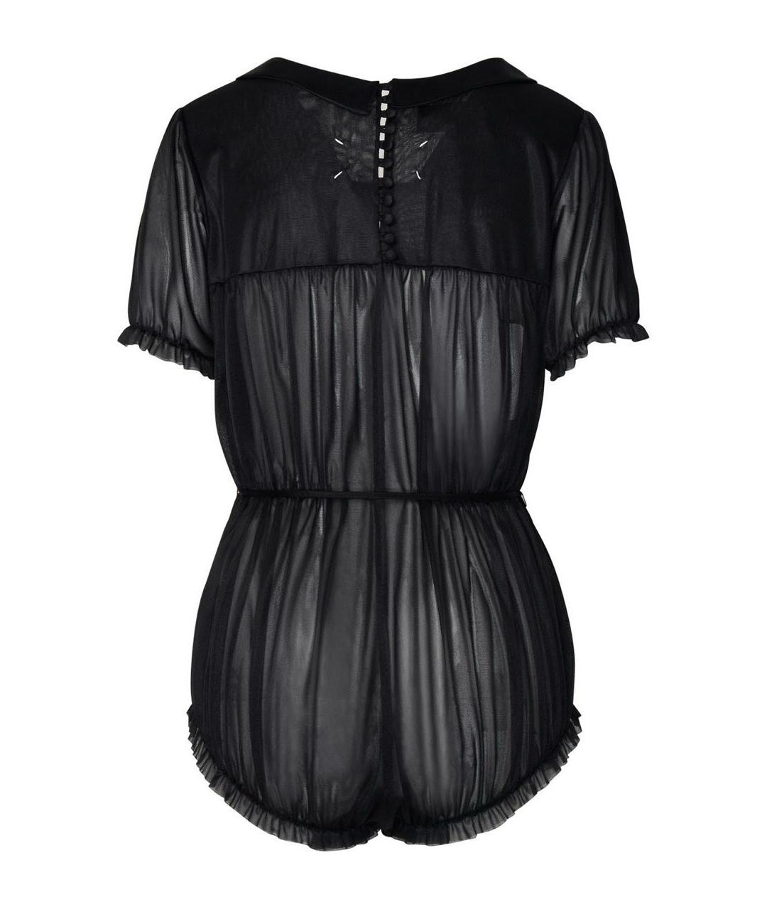 MAISON MARGIELA Черное шелковое коктейльное платье, фото 2