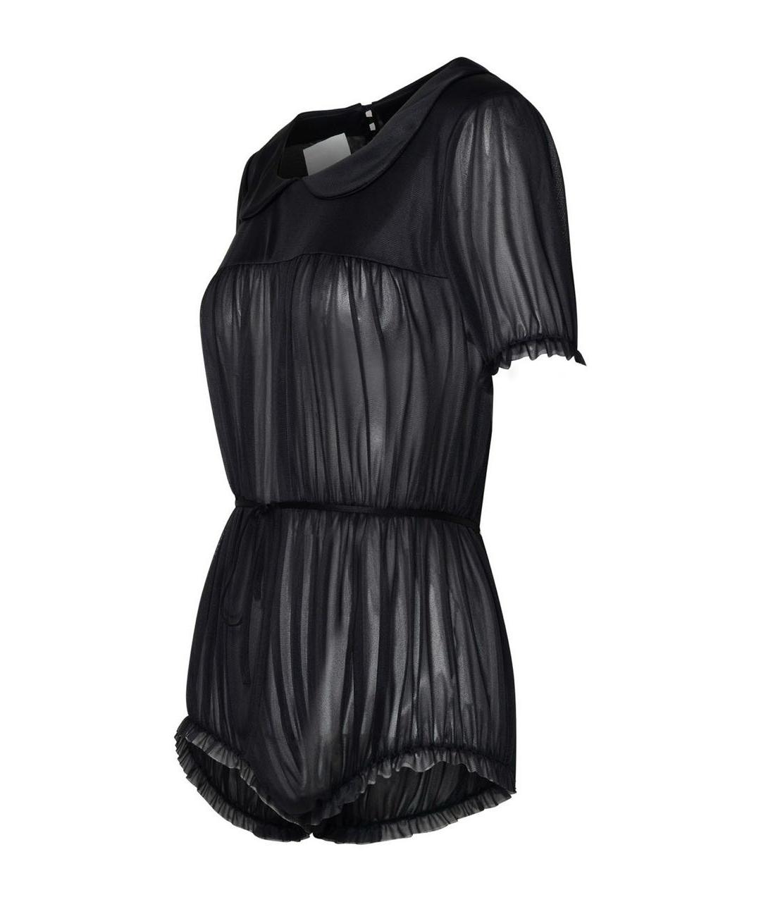 MAISON MARGIELA Черное шелковое коктейльное платье, фото 5