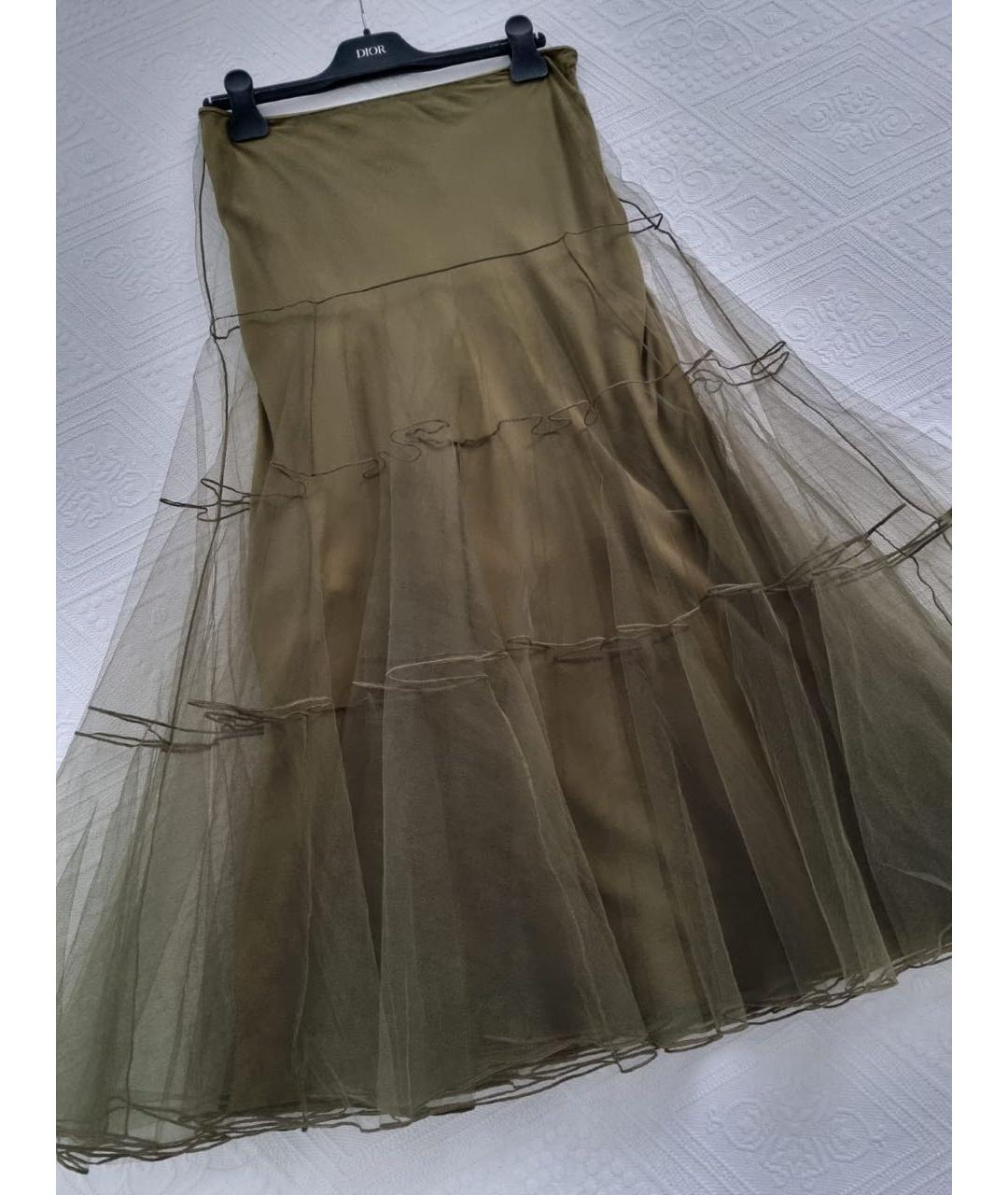 CHRISTIAN DIOR Полиэстеровая юбка миди, фото 4