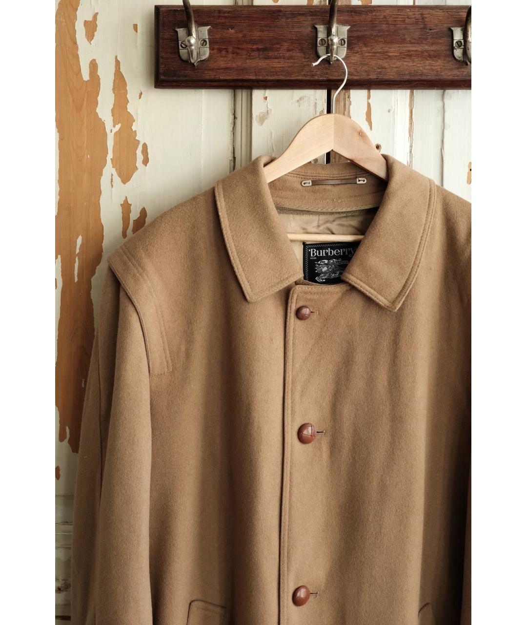 BURBERRY Бежевое шерстяное пальто, фото 2