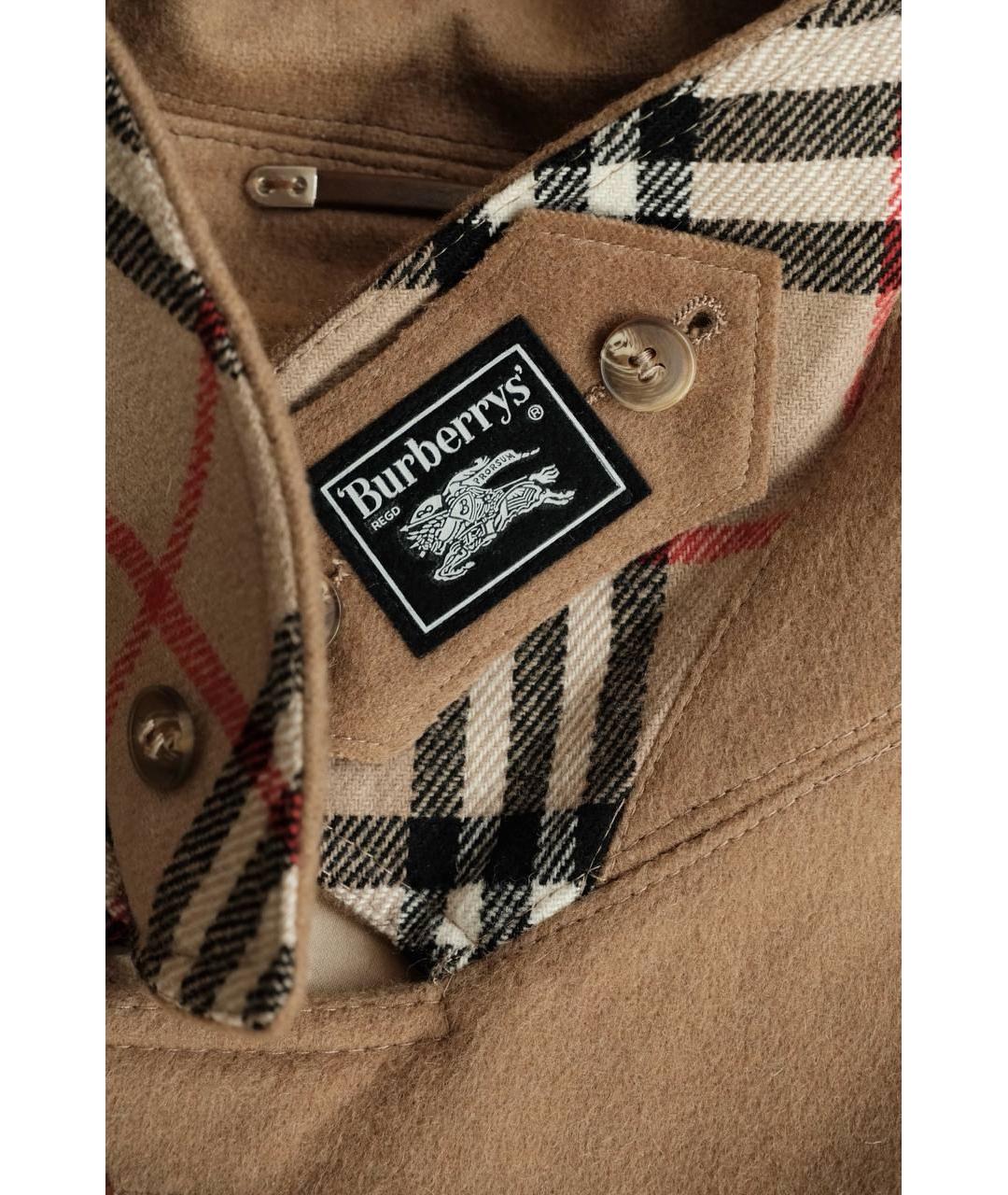 BURBERRY Бежевое шерстяное пальто, фото 5