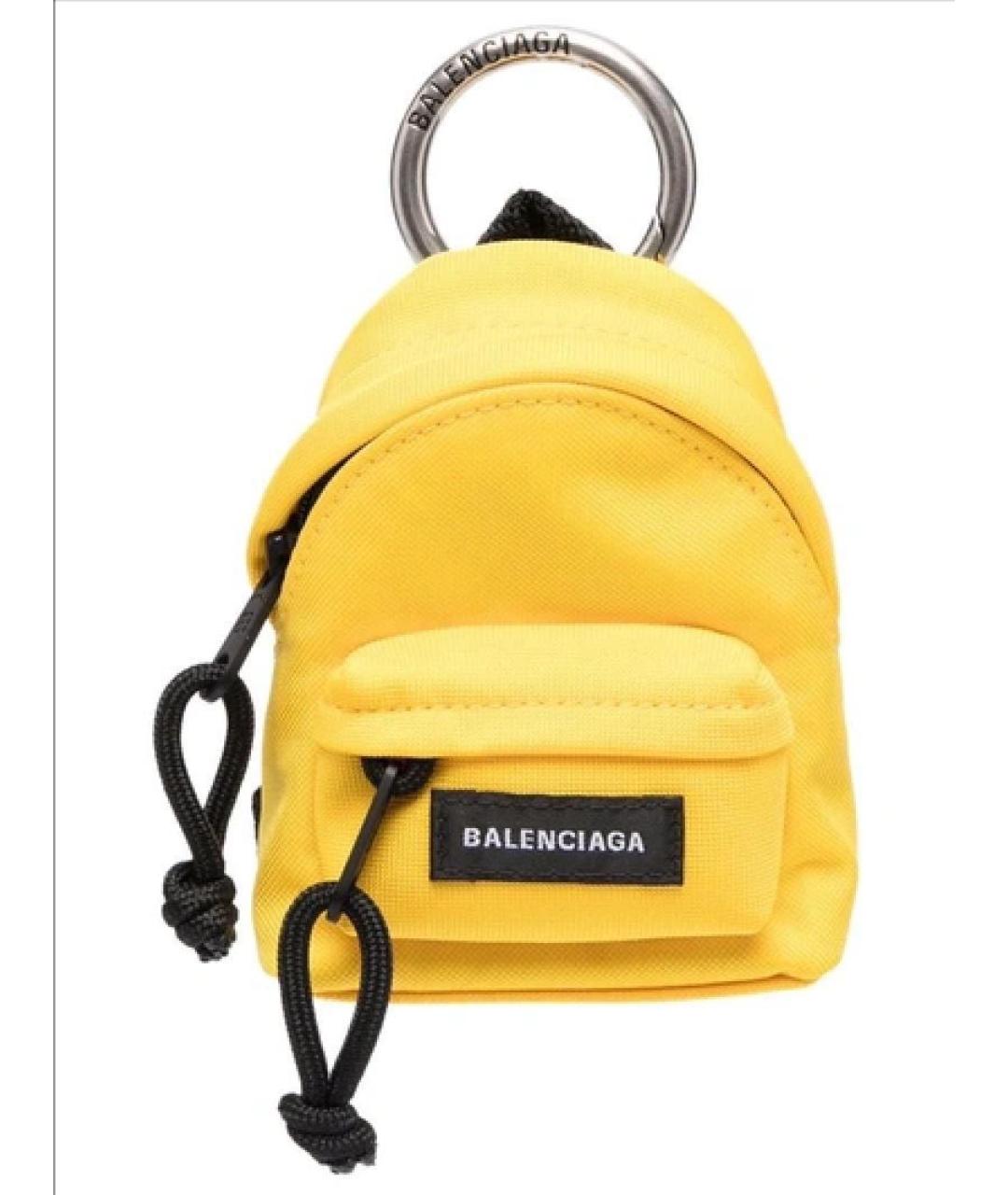 BALENCIAGA Желтый брелок, фото 3