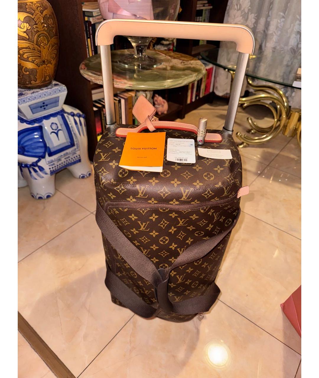 LOUIS VUITTON Кожаный чемодан, фото 7