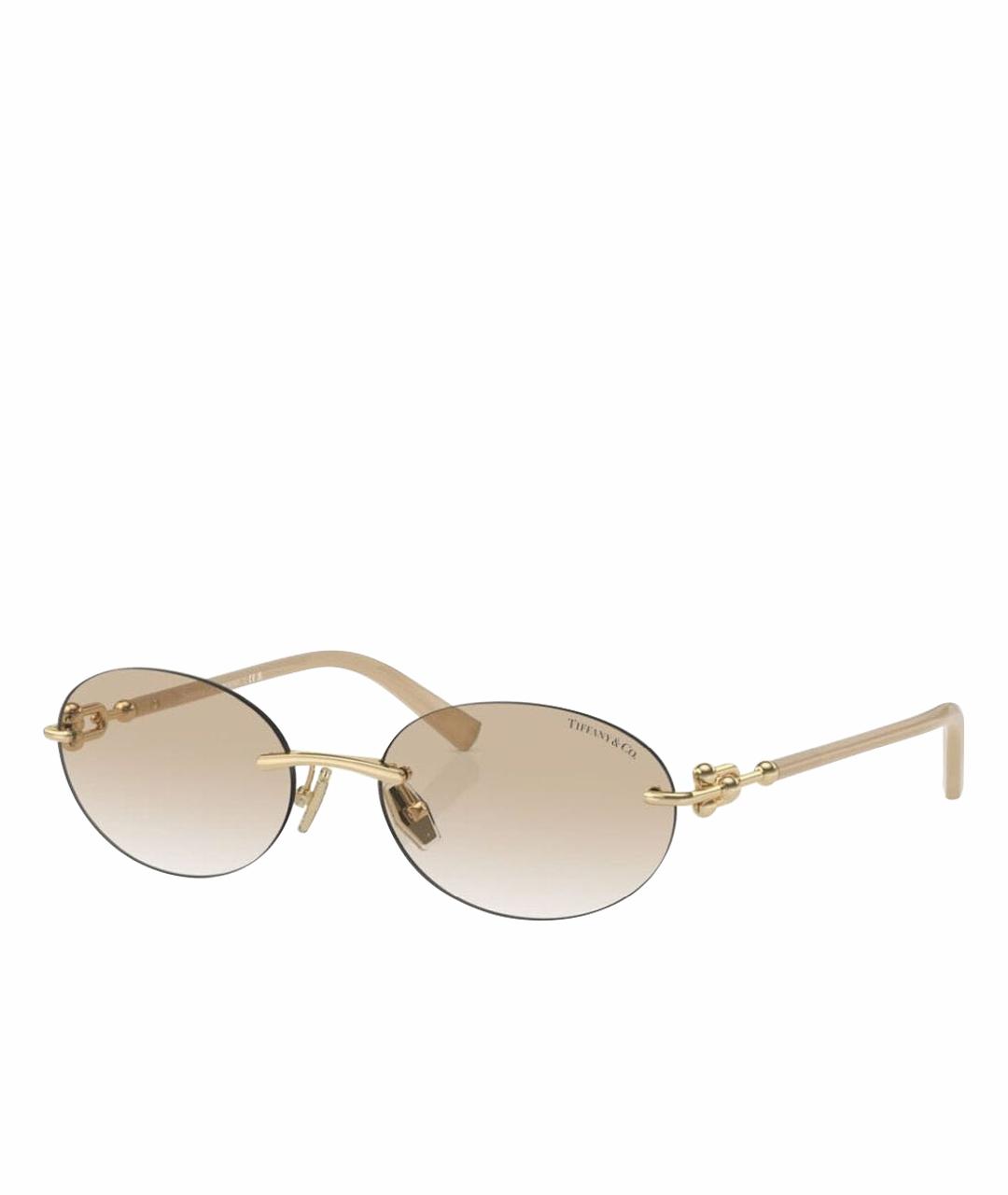 TIFFANY&CO Бежевые солнцезащитные очки, фото 1