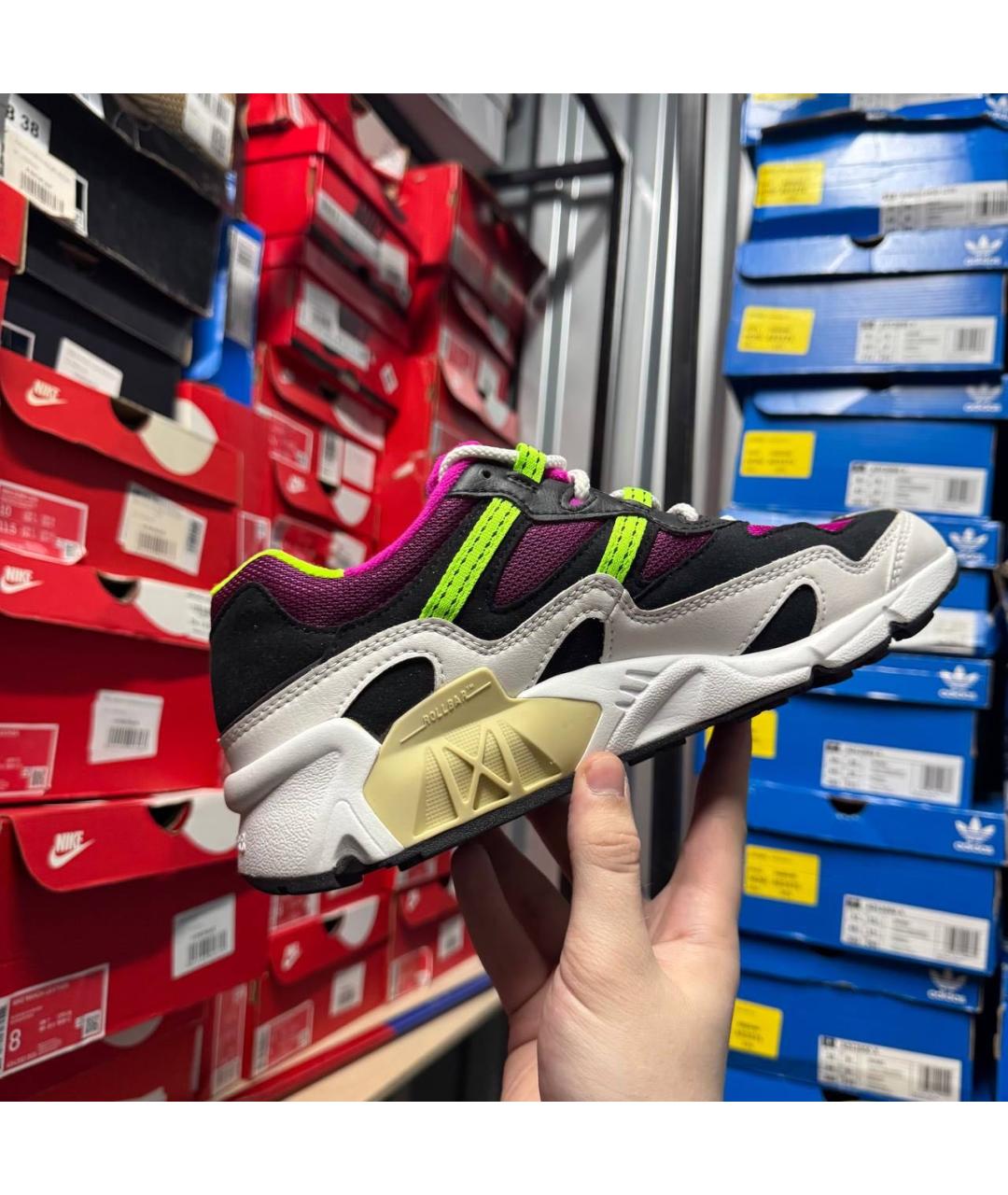 NEW BALANCE Фиолетовые низкие кроссовки / кеды, фото 5