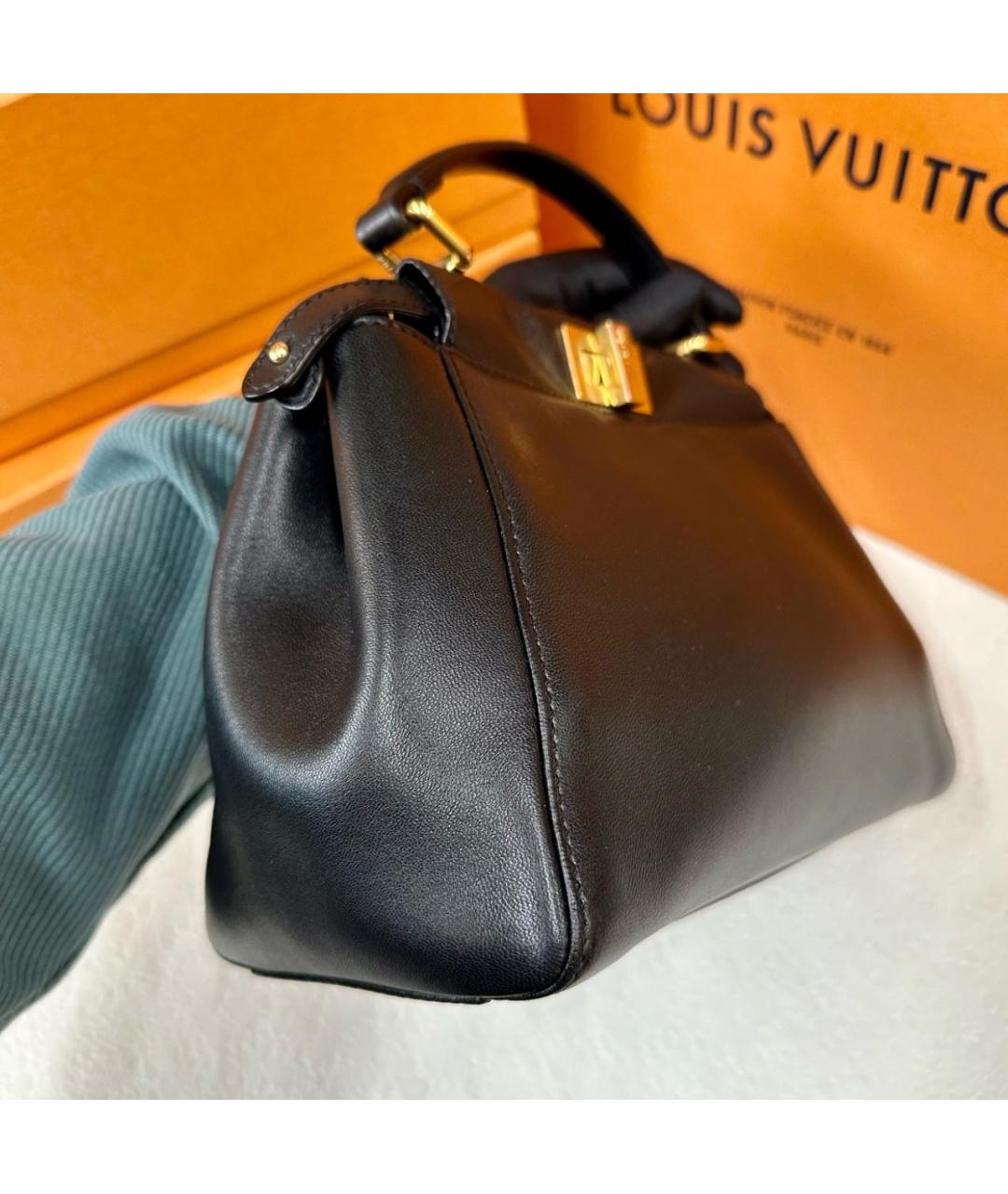 FENDI Черная кожаная сумка тоут, фото 4
