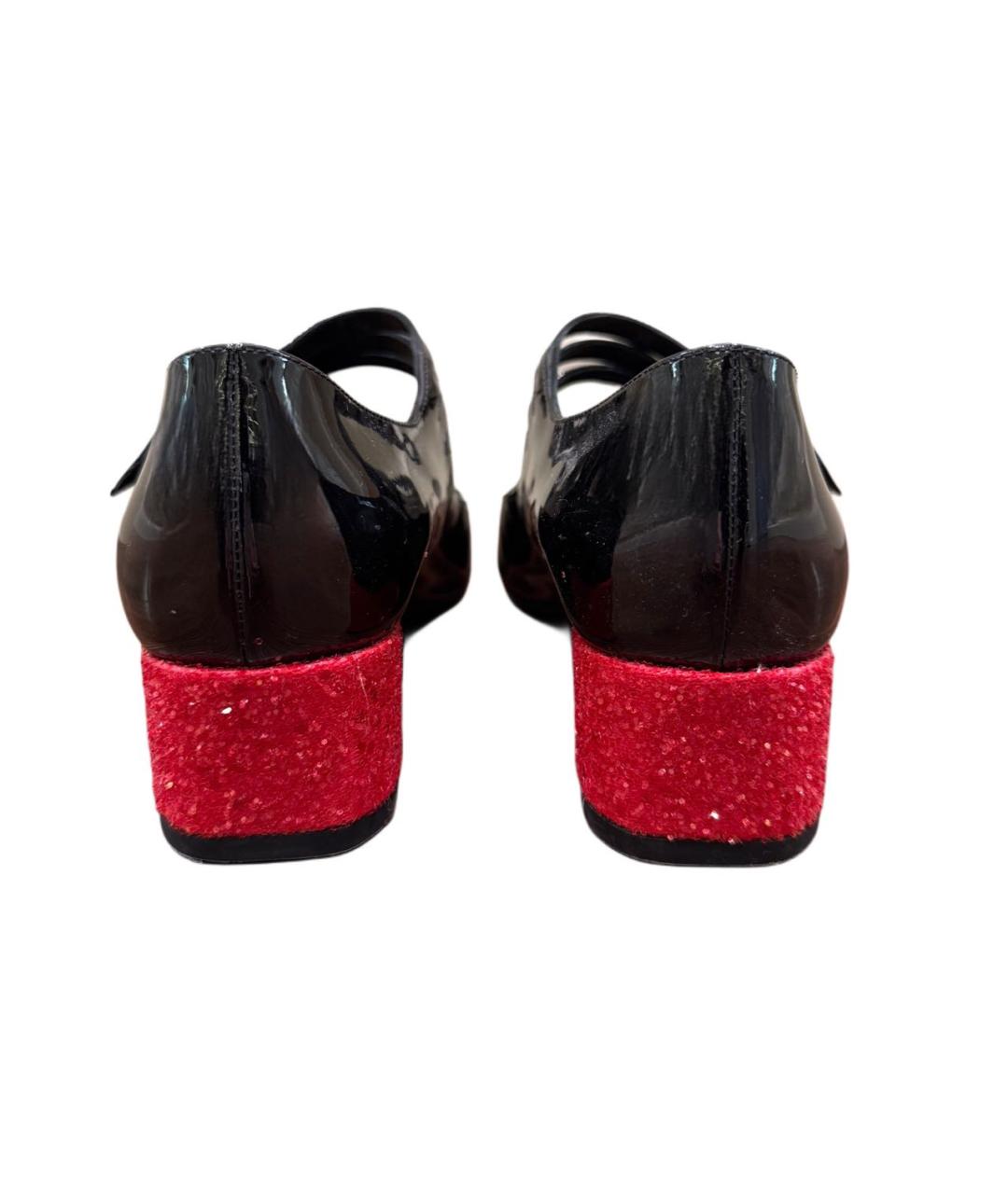 SAINT LAURENT Черные туфли из лакированной кожи, фото 4