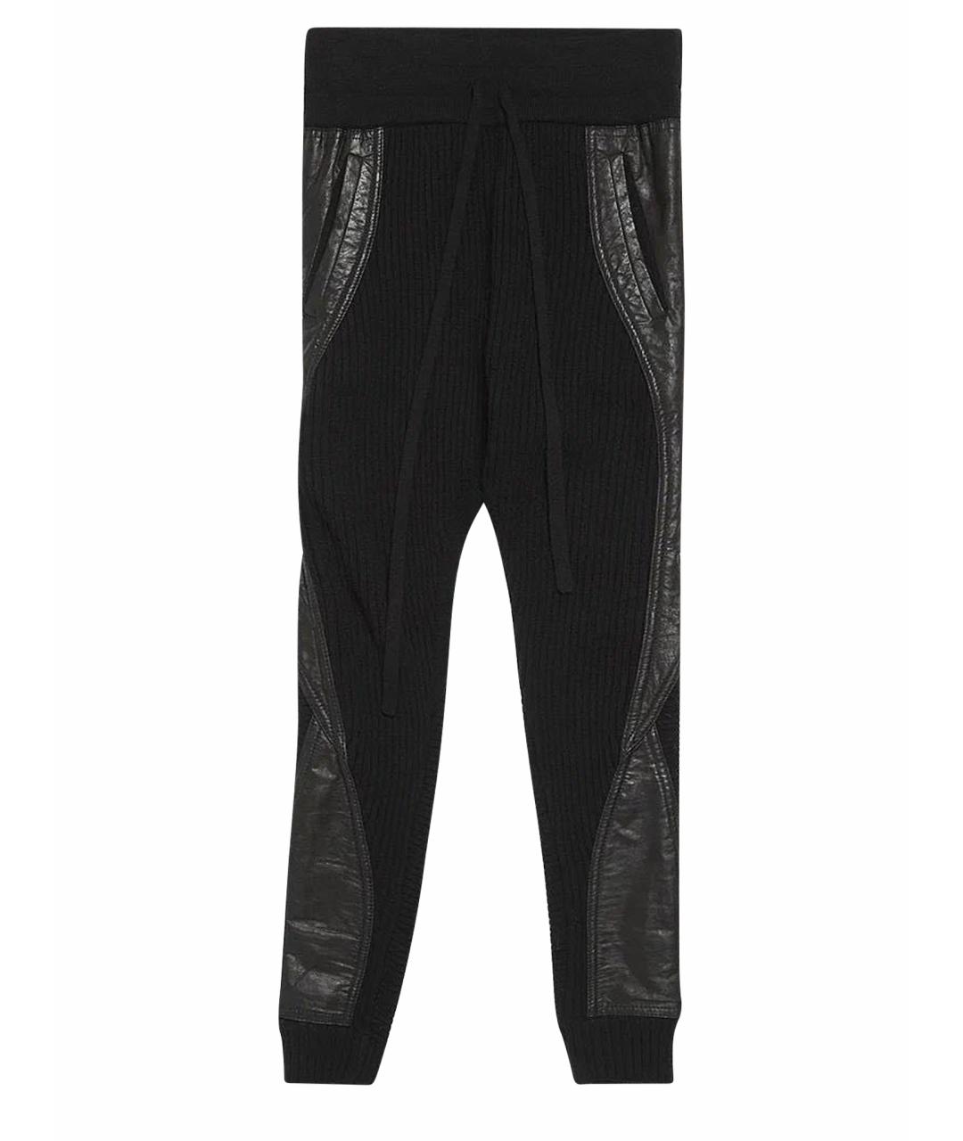 HAIDER ACKERMANN Черные шерстяные брюки узкие, фото 1