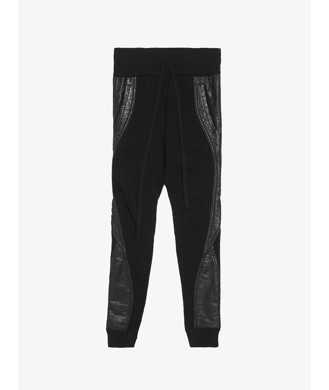 HAIDER ACKERMANN Черные шерстяные брюки узкие, фото 4