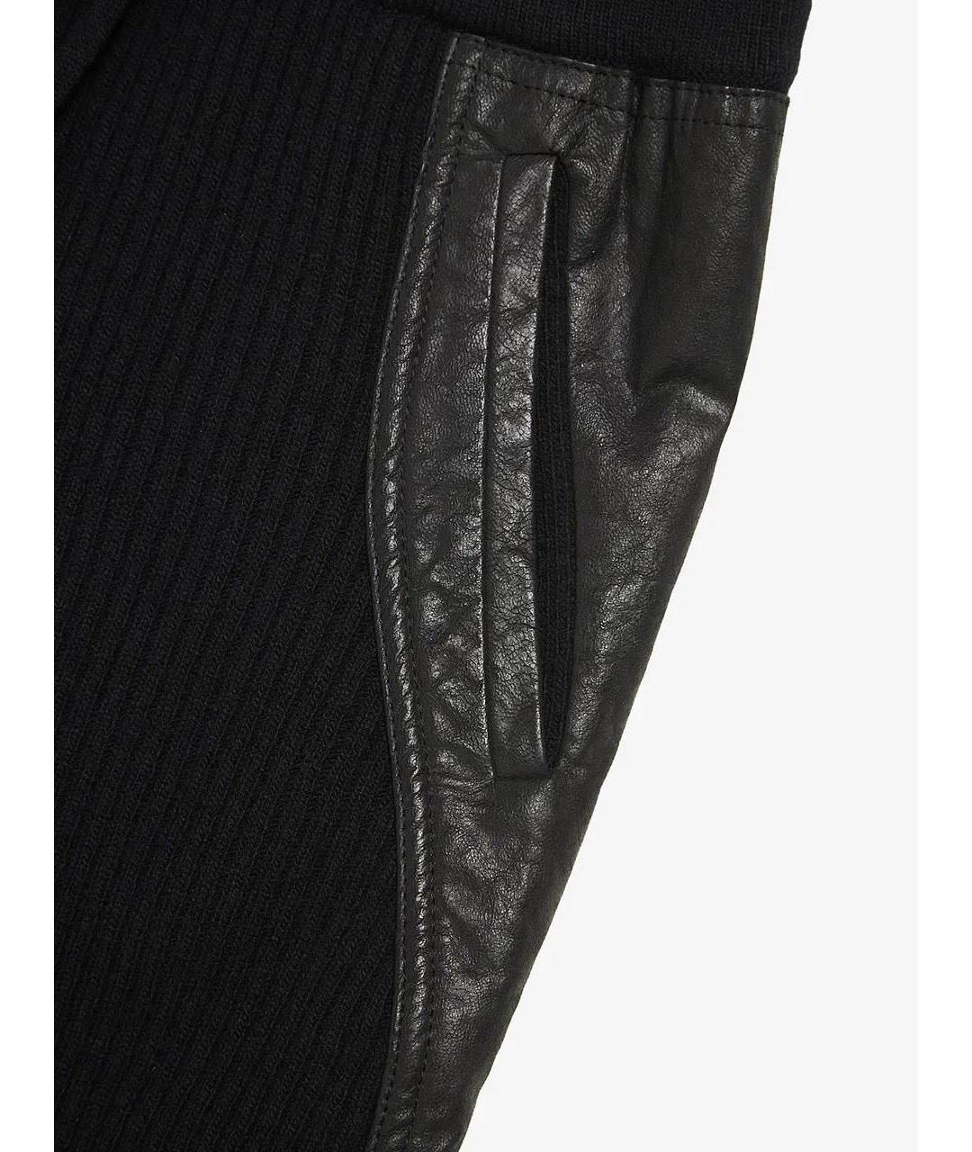 HAIDER ACKERMANN Черные шерстяные брюки узкие, фото 3