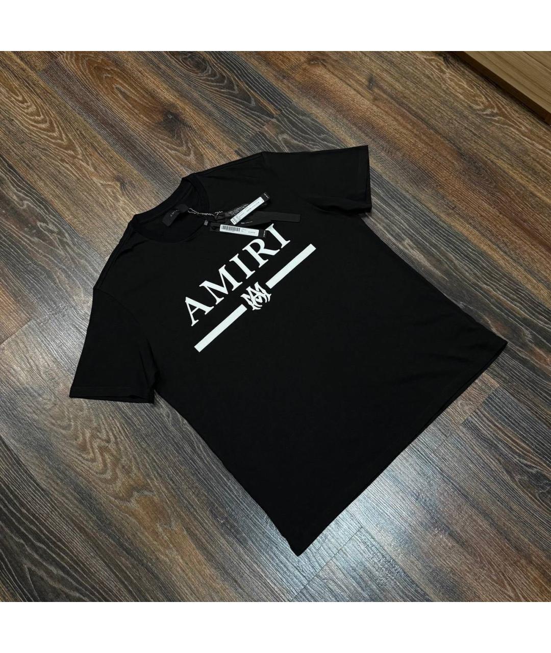 AMIRI Черная хлопковая футболка, фото 3