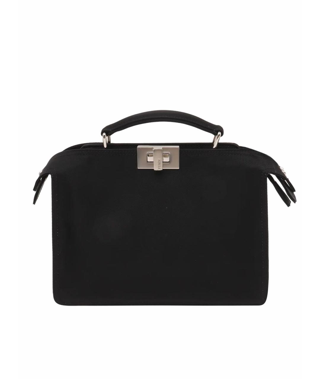 FENDI Черная тканевая сумка через плечо, фото 1
