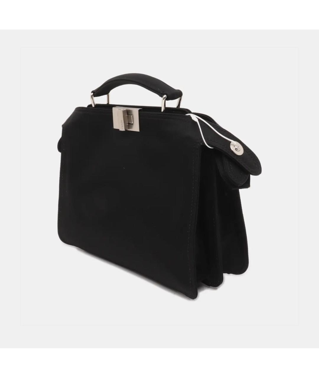 FENDI Черная тканевая сумка через плечо, фото 2