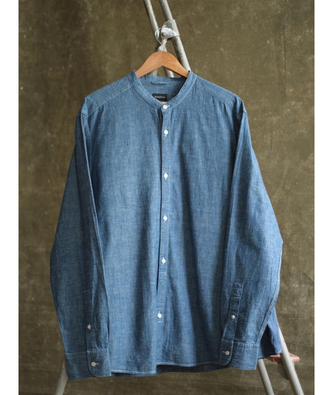 ERMENEGILDO ZEGNA XXX Синяя хлопковая кэжуал рубашка, фото 4