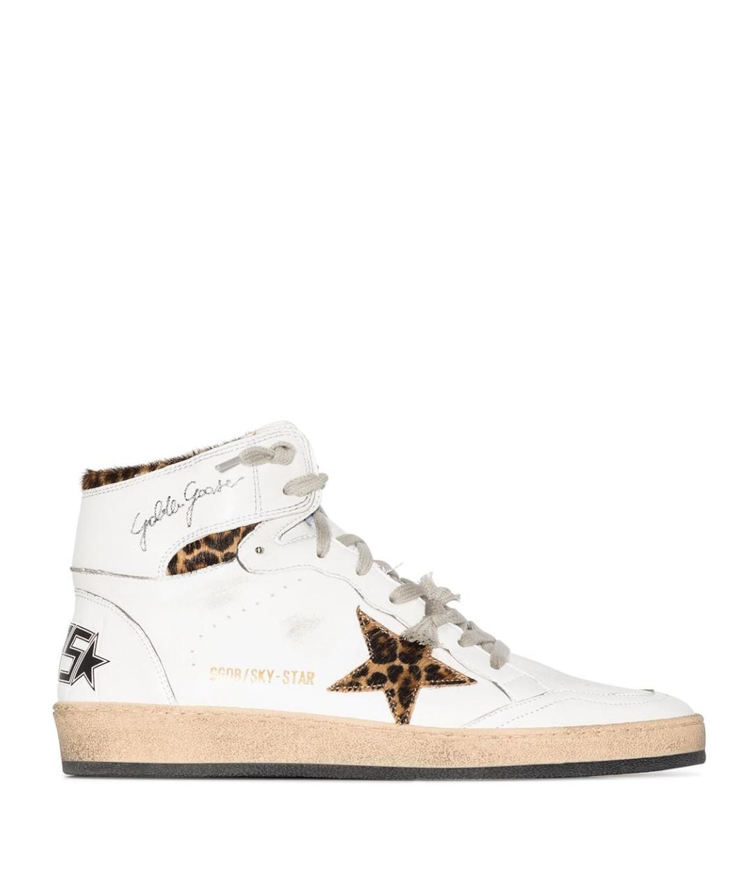 GOLDEN GOOSE DELUXE BRAND Белые кожаные кеды, фото 1