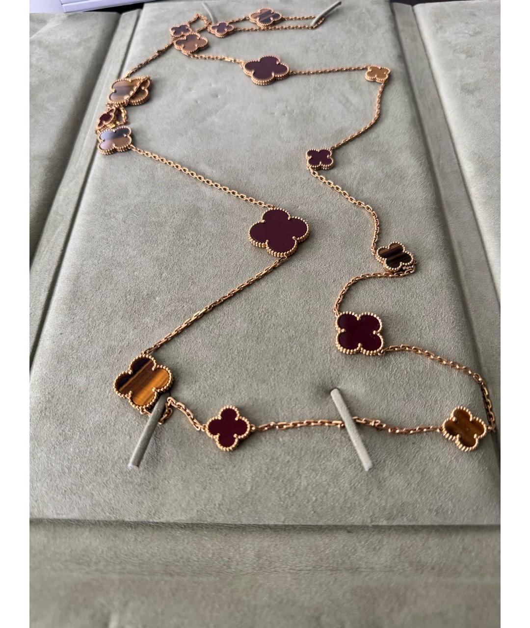 VAN CLEEF & ARPELS Бордовое колье из розового золота, фото 3