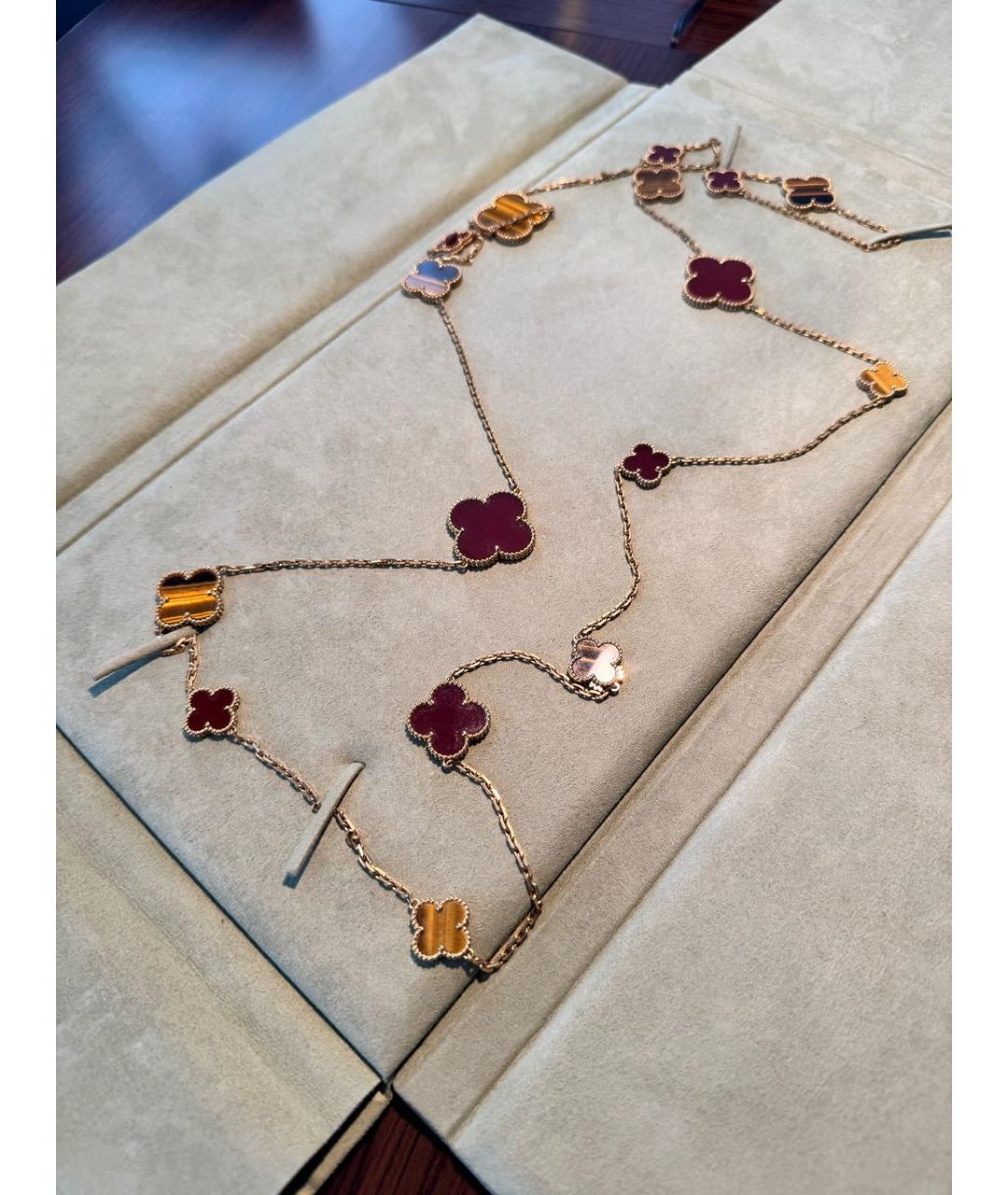 VAN CLEEF & ARPELS Бордовое колье из розового золота, фото 2