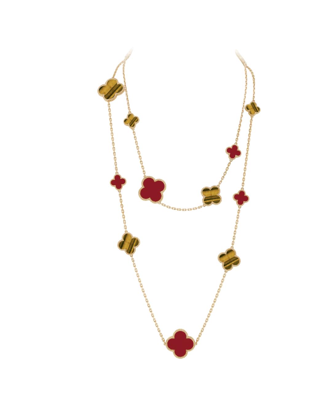 VAN CLEEF & ARPELS Бордовое колье из розового золота, фото 1