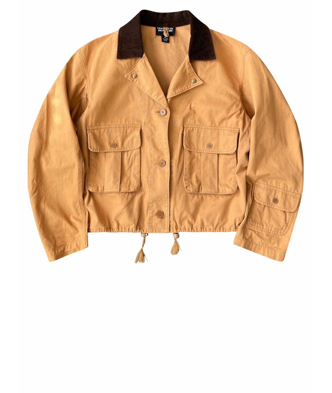 RALPH LAUREN Бежевая хлопковая куртка, фото 1