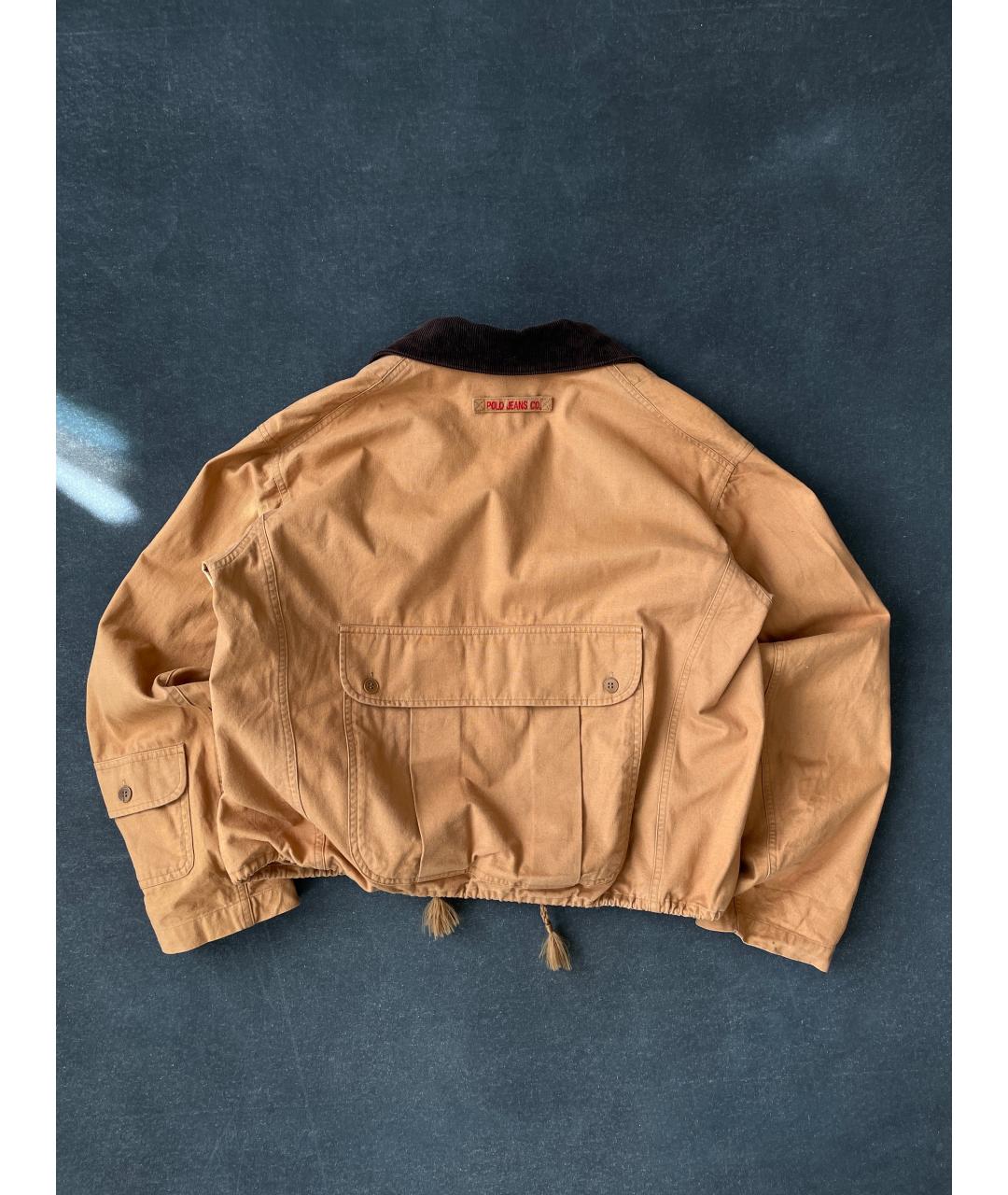 RALPH LAUREN Бежевая хлопковая куртка, фото 2
