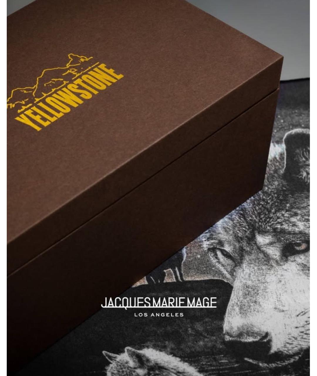 JACQUES MARIE MAGE Коричневые пластиковые солнцезащитные очки, фото 6