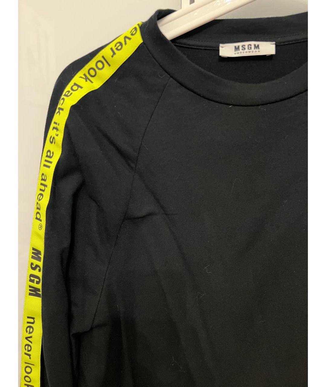 MSGM Черный хлопковый джемпер / свитер, фото 3