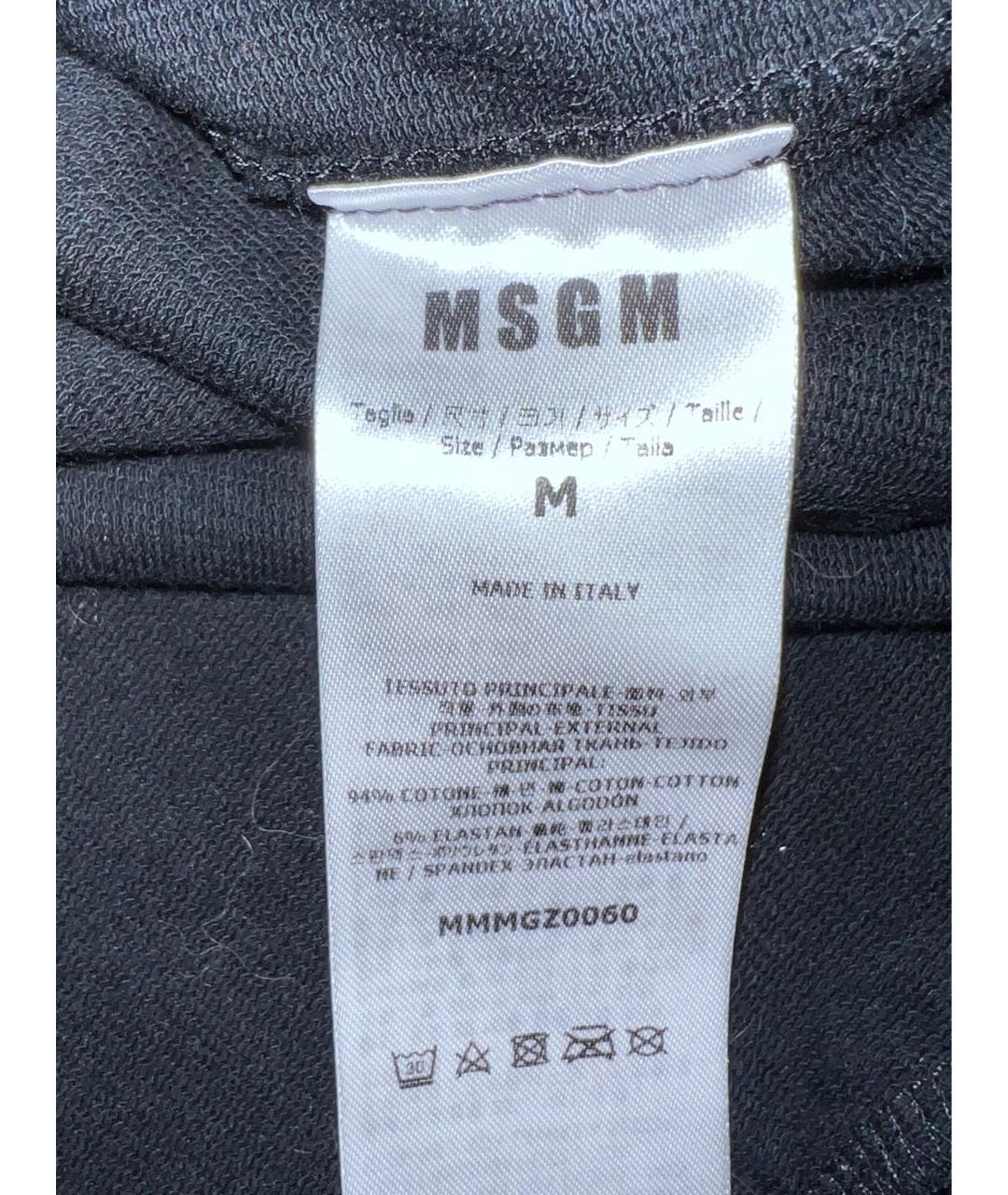 MSGM Черный хлопковый джемпер / свитер, фото 6