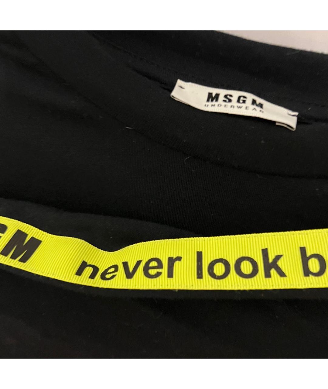 MSGM Черный хлопковый джемпер / свитер, фото 4