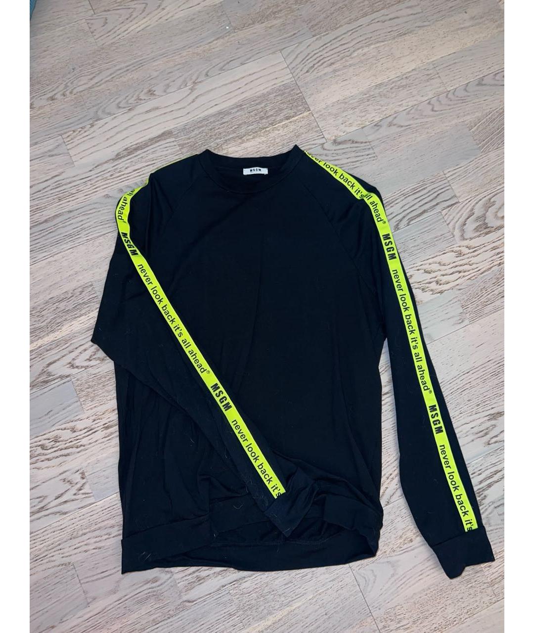 MSGM Черный хлопковый джемпер / свитер, фото 5