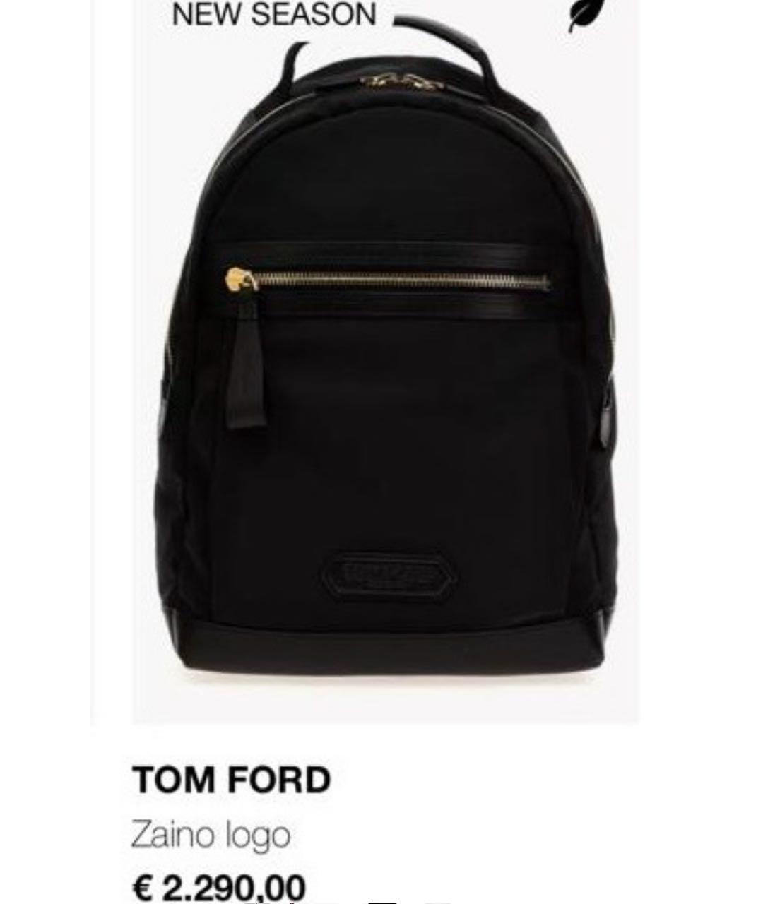 TOM FORD Черный рюкзак, фото 6