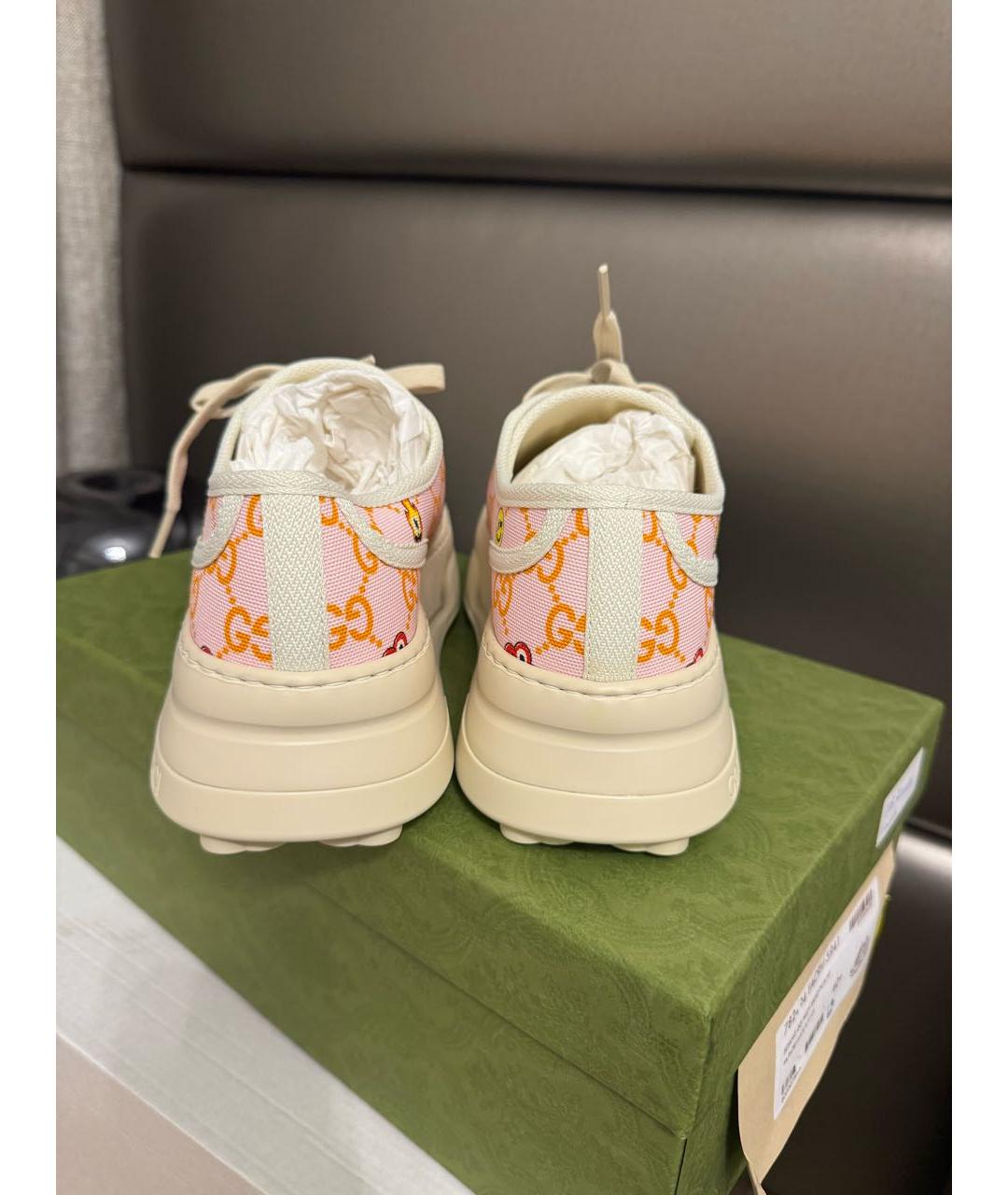 GUCCI Розовые кеды, фото 4