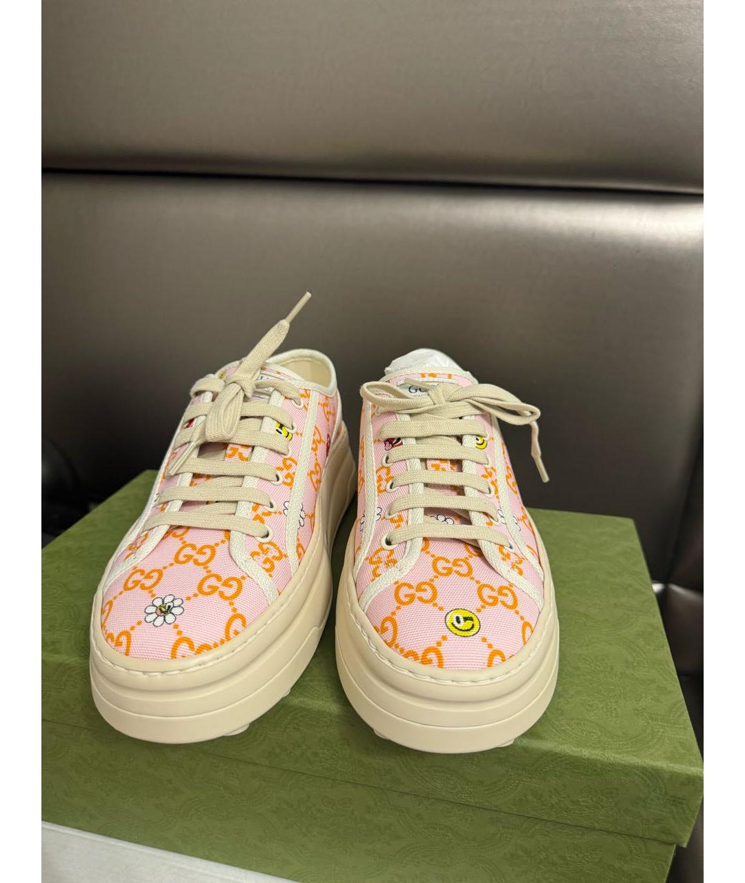 GUCCI Розовые кеды, фото 2