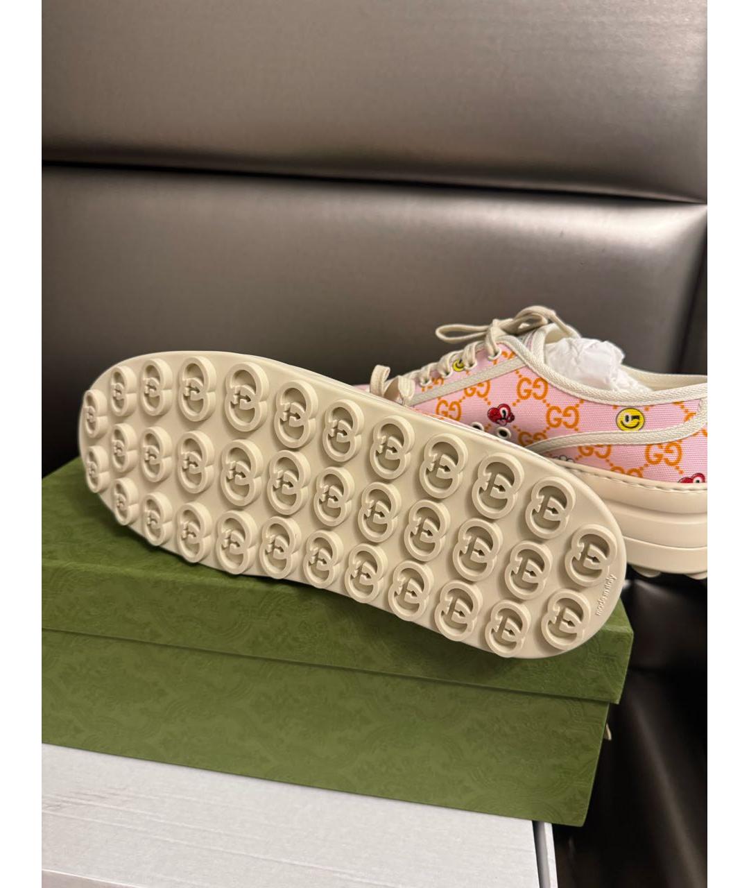 GUCCI Розовые кеды, фото 5
