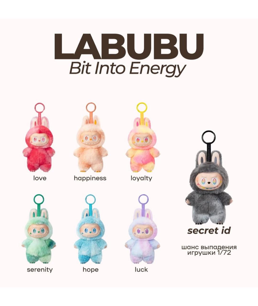 Labubu Оранжевый брелок, фото 2