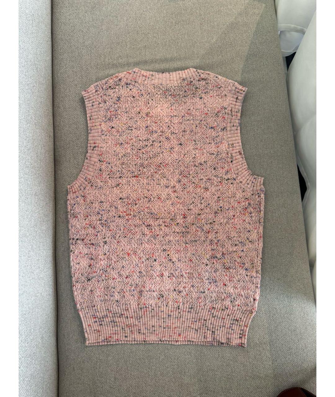 CHANEL Розовая хлопковая майка, фото 2