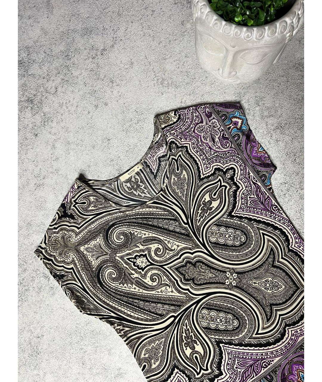ETRO Мульти шелковая футболка, фото 2